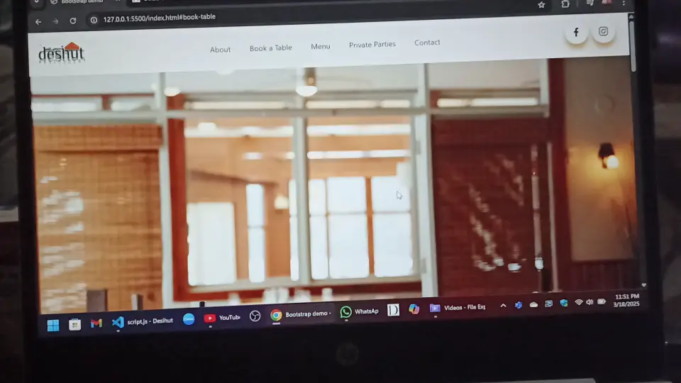 Restaurant Website video preview